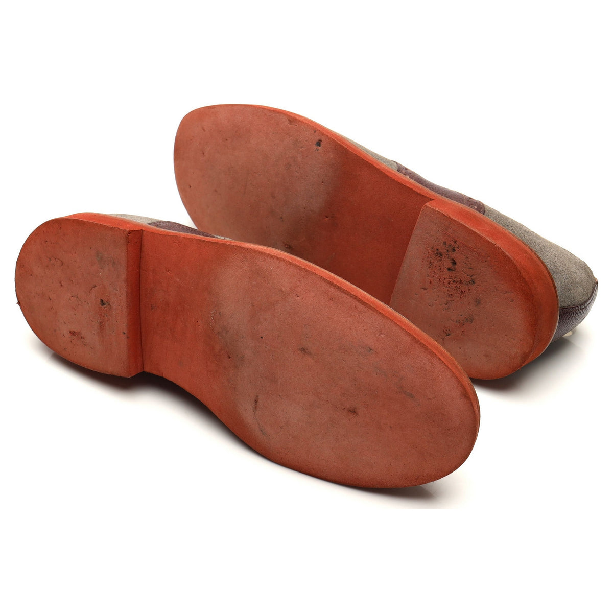 Mark McNairy &#39;The Saddle&#39; Grey Suede and Brown Grain Leather Derby UK 9.5 F