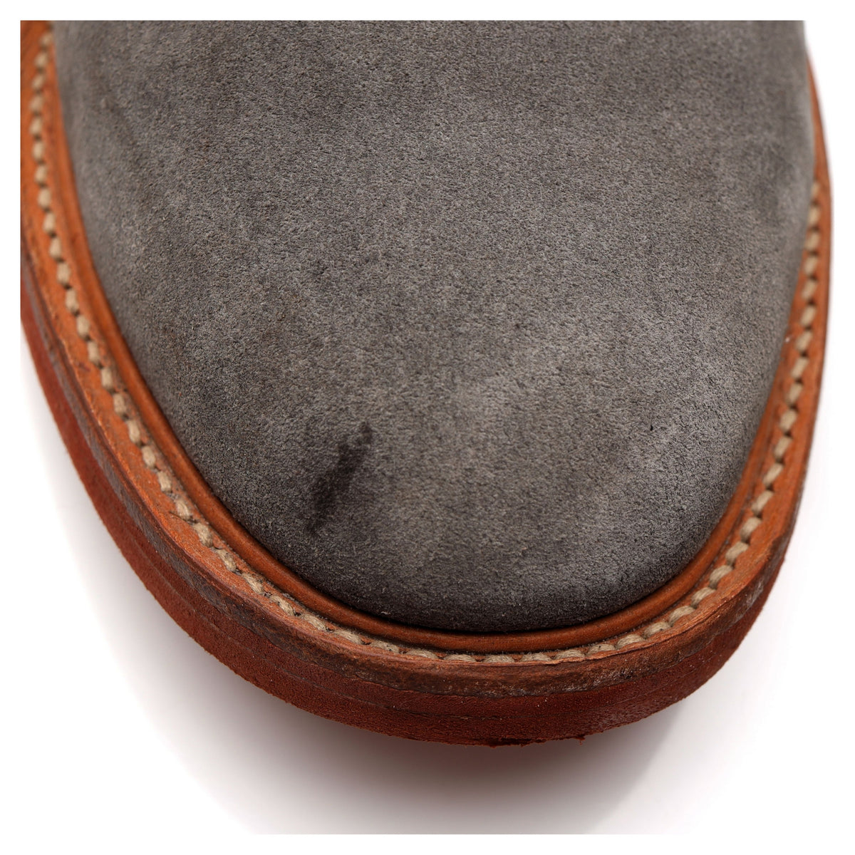 Mark McNairy &#39;The Saddle&#39; Grey Suede and Brown Grain Leather Derby UK 9.5 F