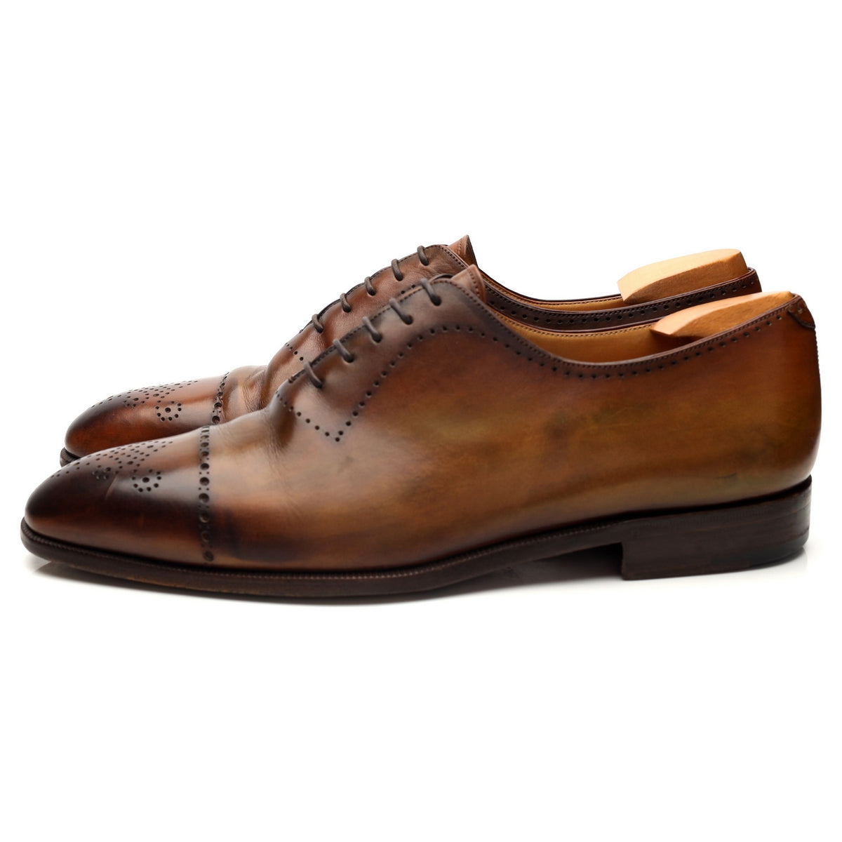 Brown Patina Leather Oxford UK 10.5