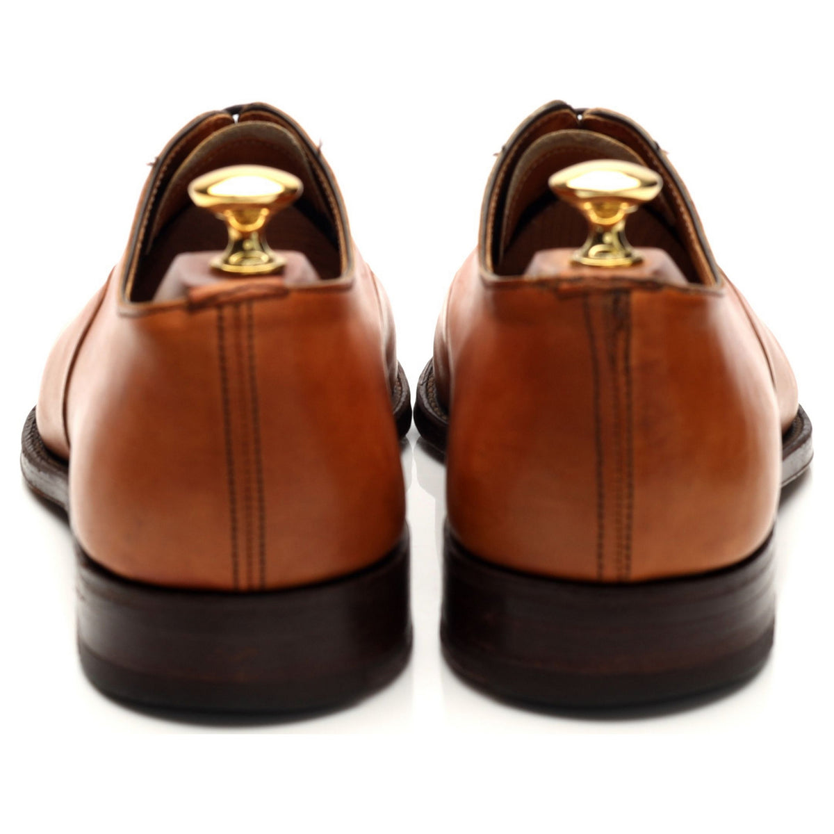 &#39;Purcell&#39; Tan Brown Leather Oxford Brogues UK 9 F