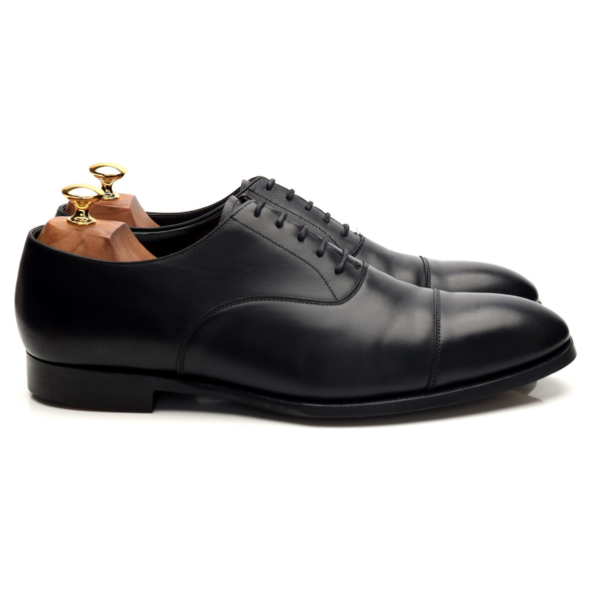 &#39;Audley&#39; Black Leather Oxford UK 10 E