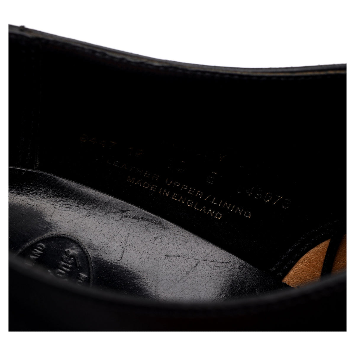 &#39;Audley&#39; Black Leather Oxford UK 10 E