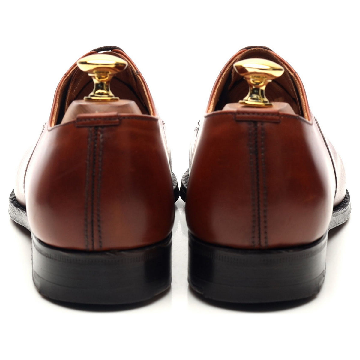 &#39;Canberra&#39; Tan Brown Leather Oxford UK 6 F