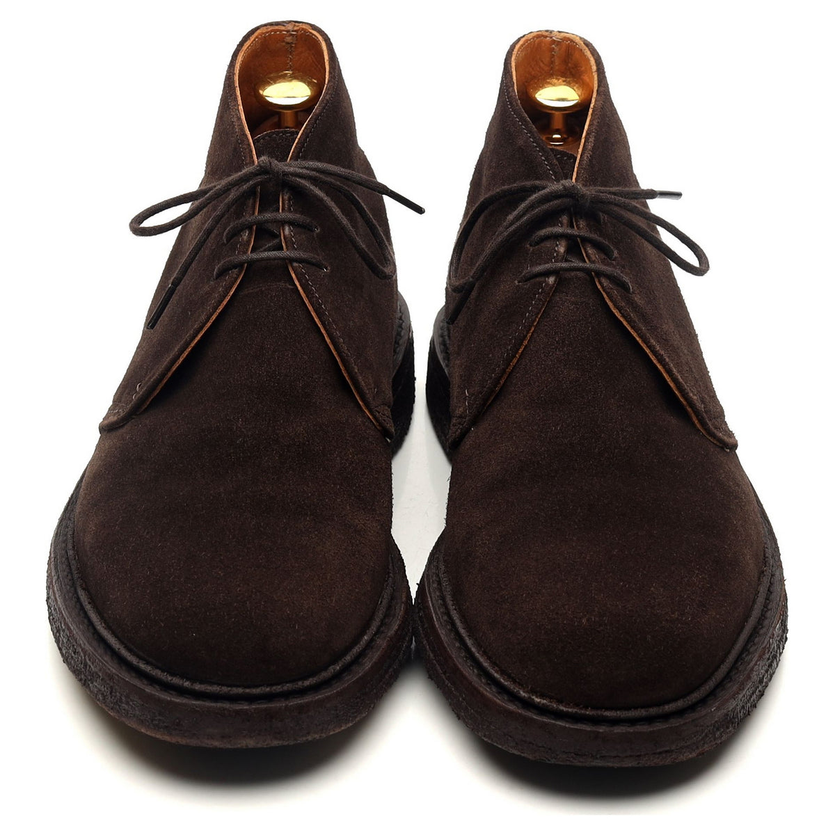 &#39;Mike&#39; Dark Brown Suede Chukka Boots UK 6