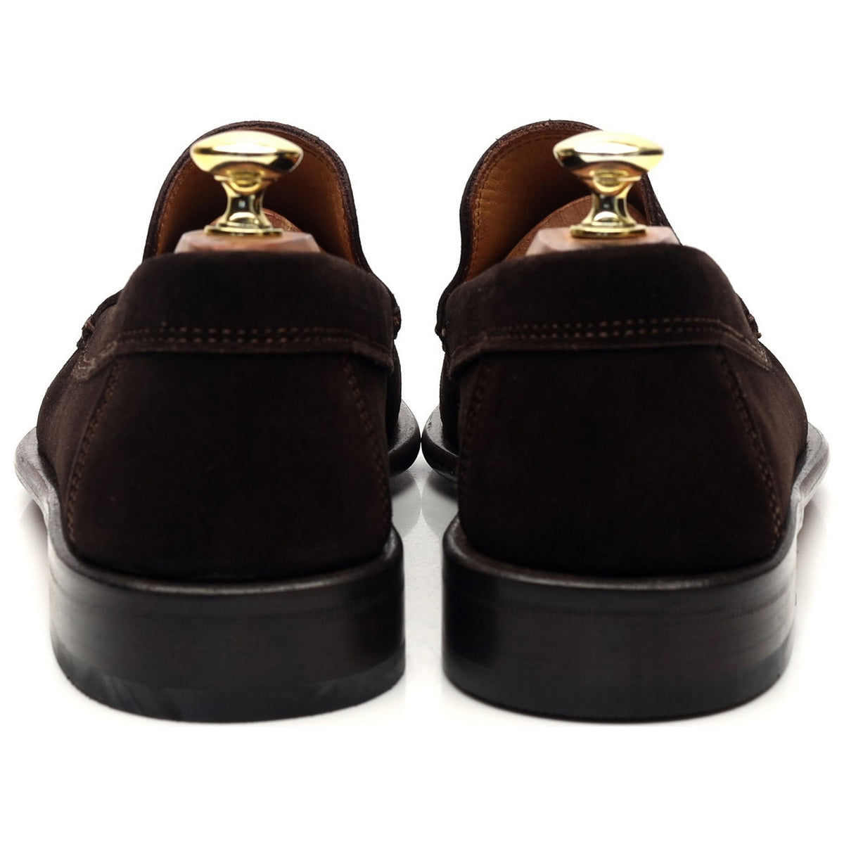 Dark Brown Suede Slip On Loafers UK 7.5 EU 41.5