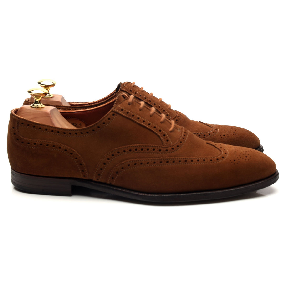 &#39;Reuben&#39; Brown Suede Oxford Brogues UK 8.5 E