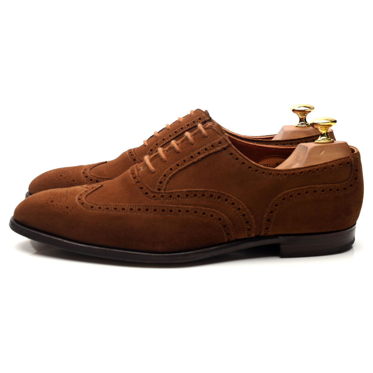 &#39;Reuben&#39; Brown Suede Oxford Brogues UK 8.5 E