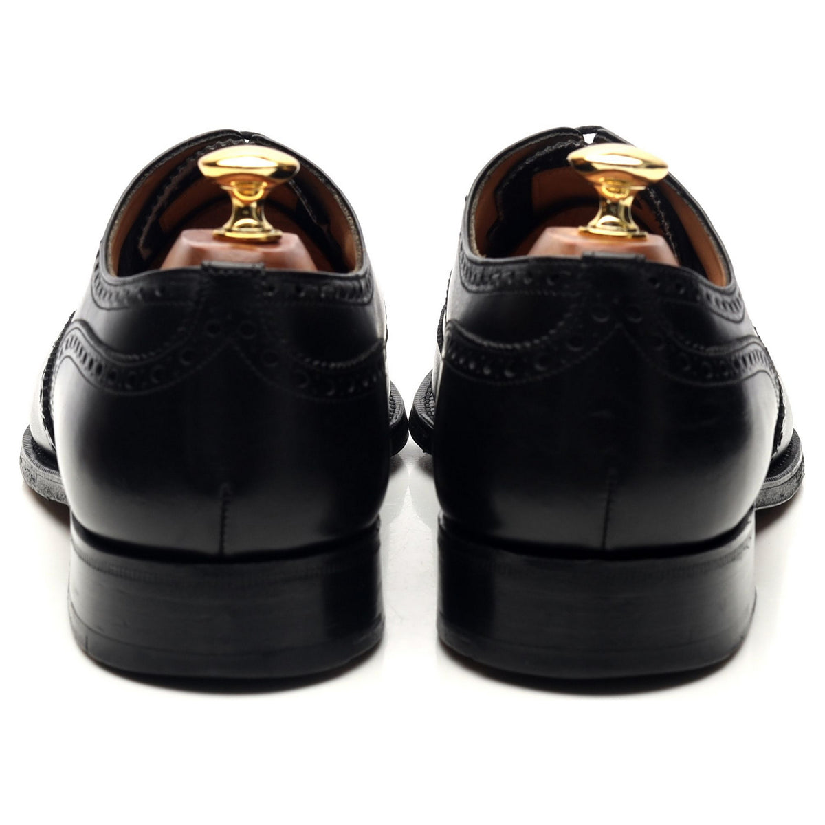 &#39;Chetwynd&#39; Black Leather Oxford Brogues UK 9.5 G