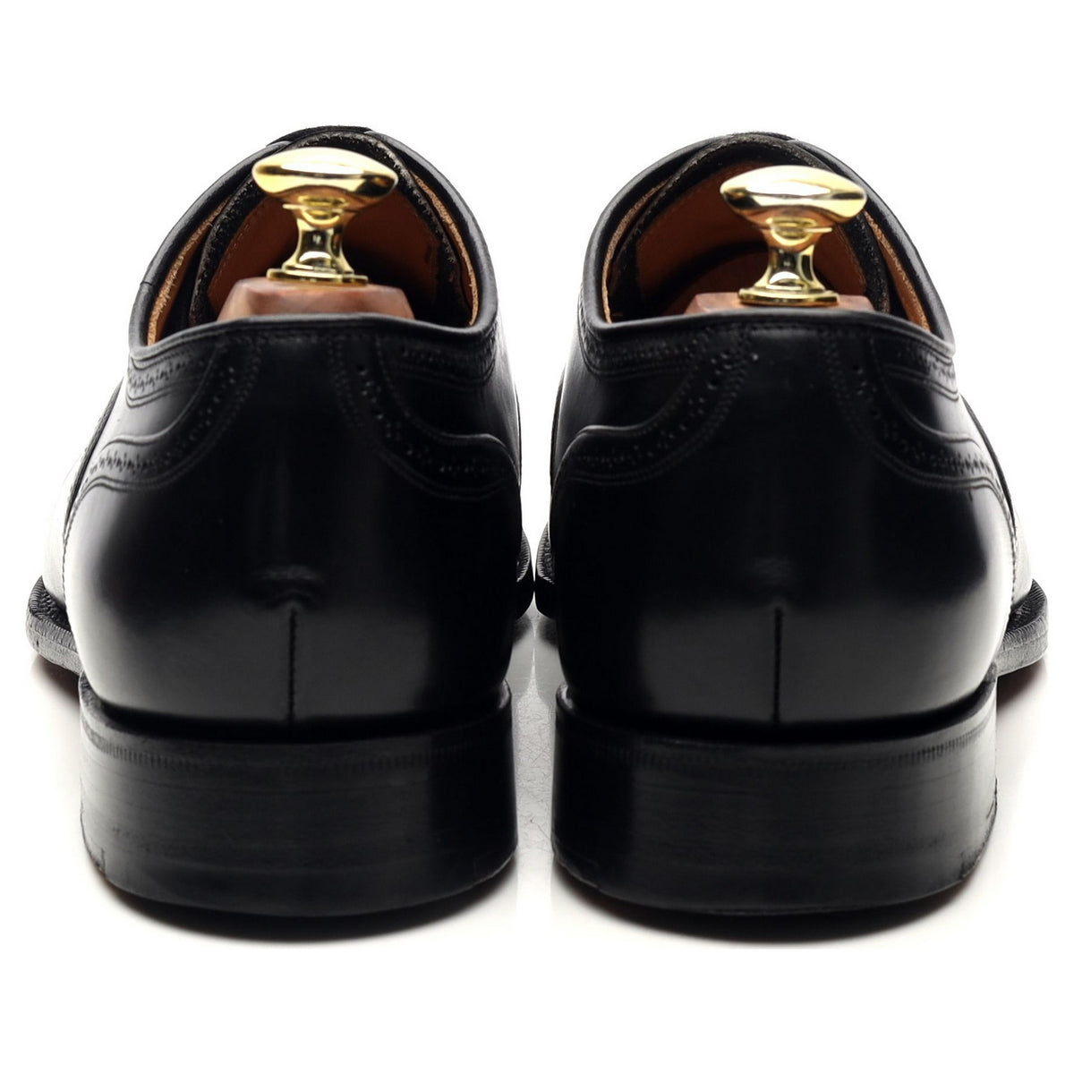 &#39;Guildford&#39; Black Leather Oxford Brogues UK 7.5 G