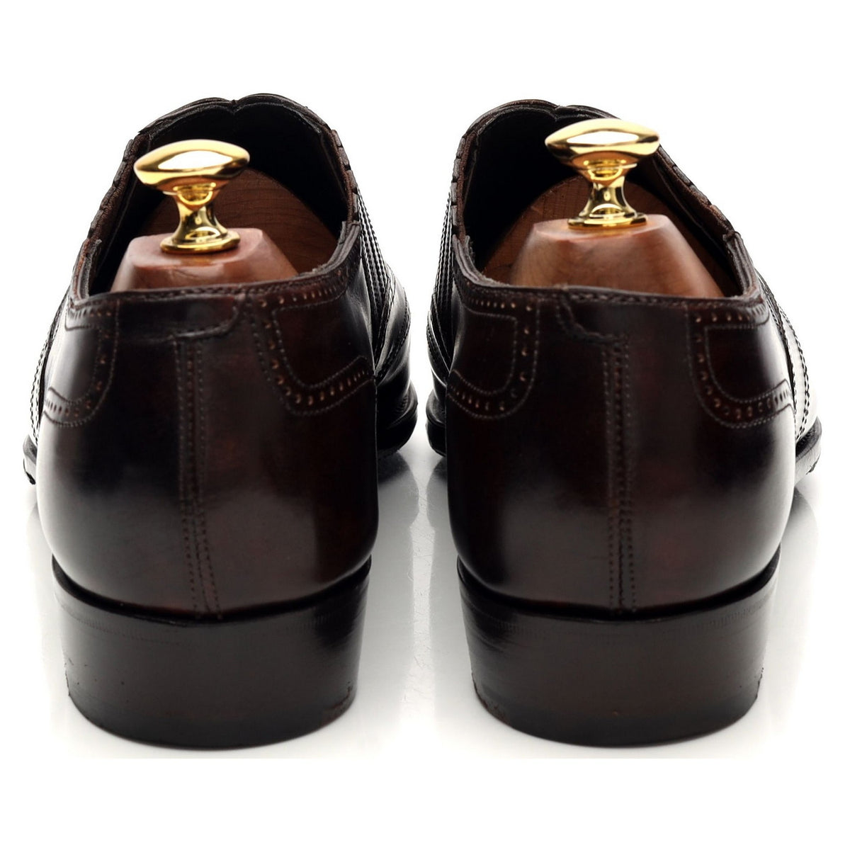 &#39;Churchill&#39; Brown Leather Lazyman Slip On UK 9 E