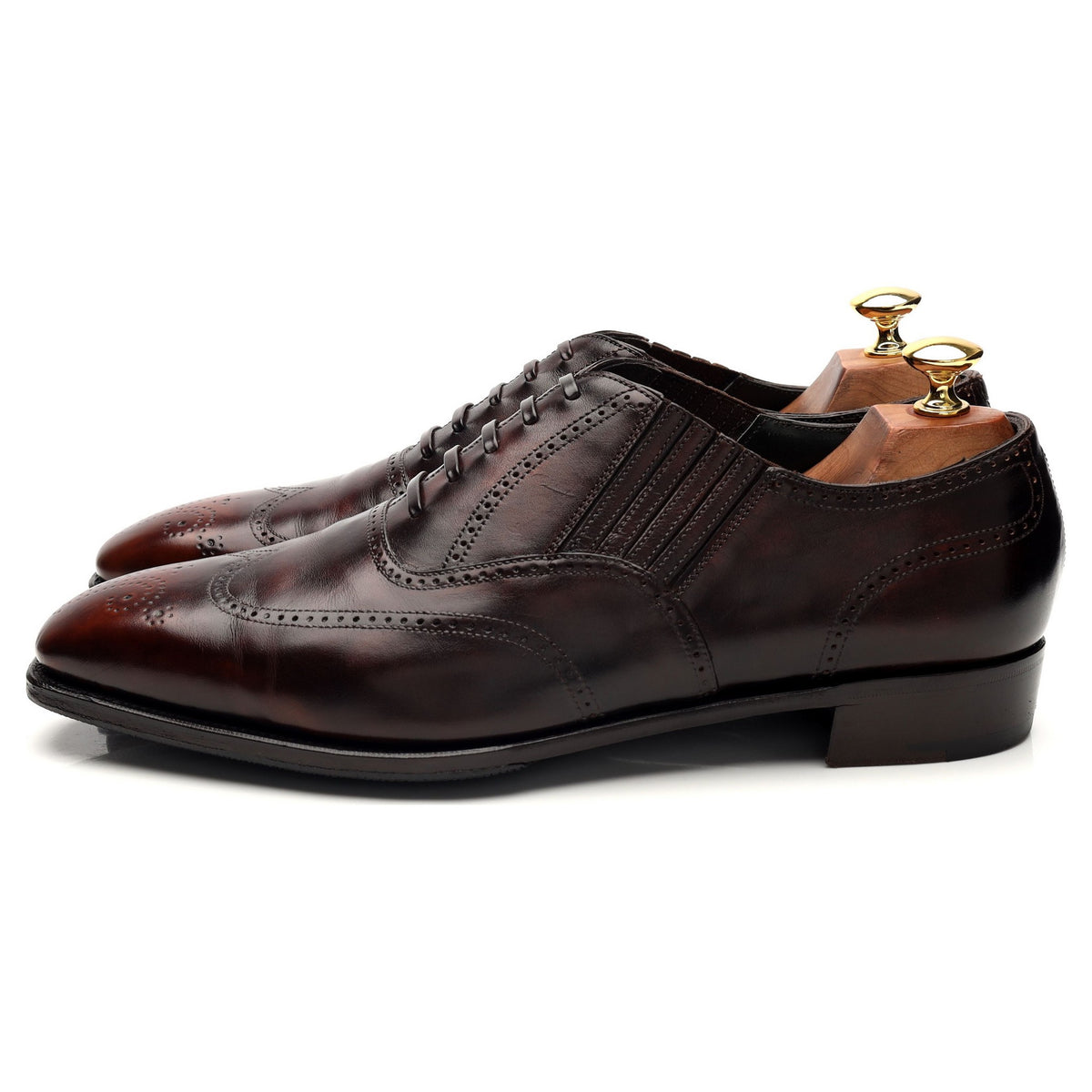 &#39;Churchill&#39; Brown Leather Lazyman Slip On UK 9 E