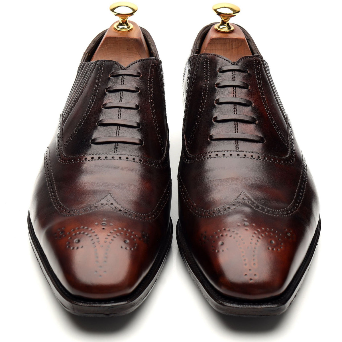 &#39;Churchill&#39; Brown Leather Lazyman Slip On UK 9 E