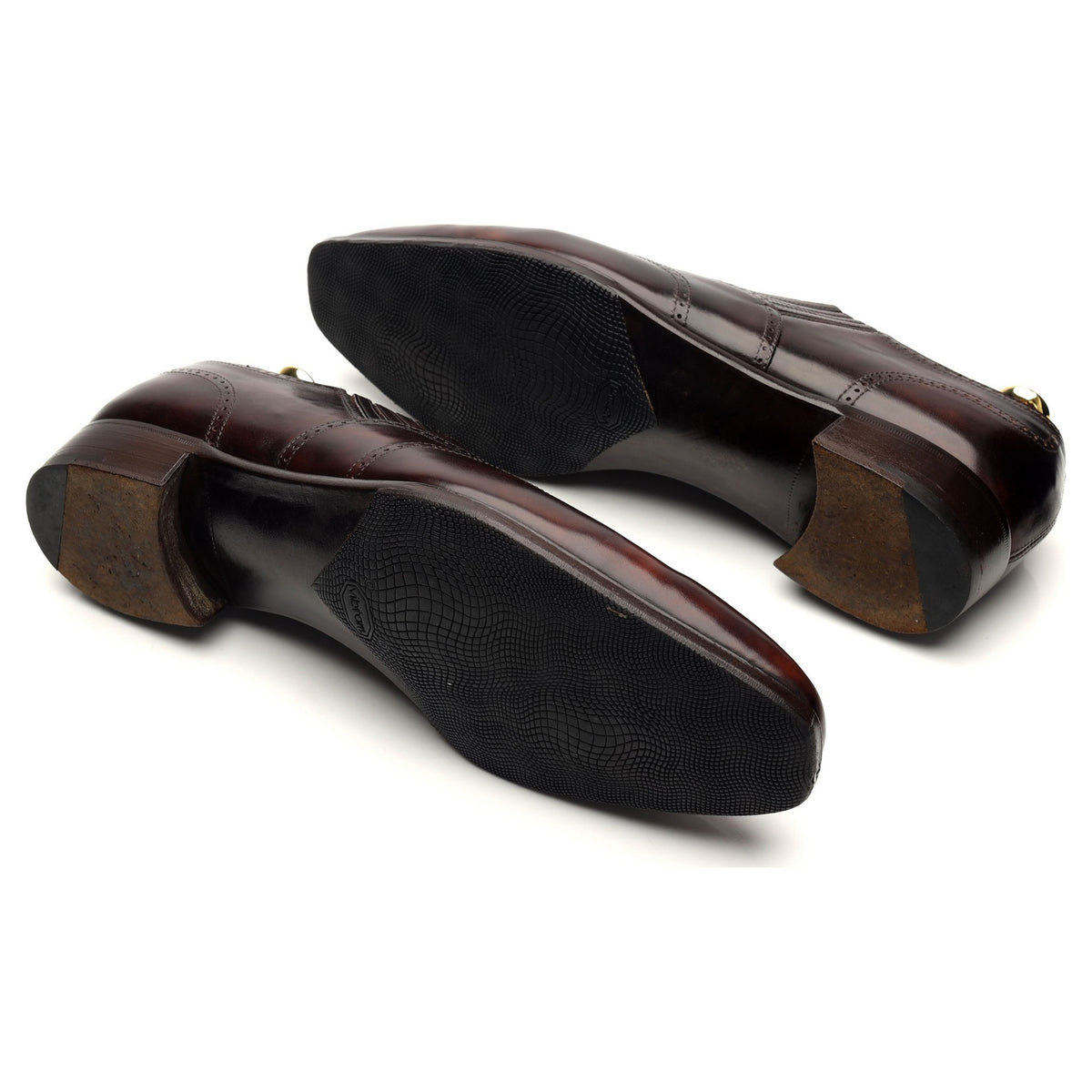 &#39;Churchill&#39; Brown Leather Lazyman Slip On UK 9 E
