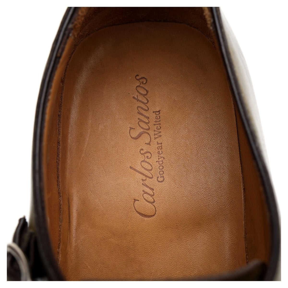 &#39;Andrew 6942&#39; Green Leather Double Monk Strap UK 9.5 F
