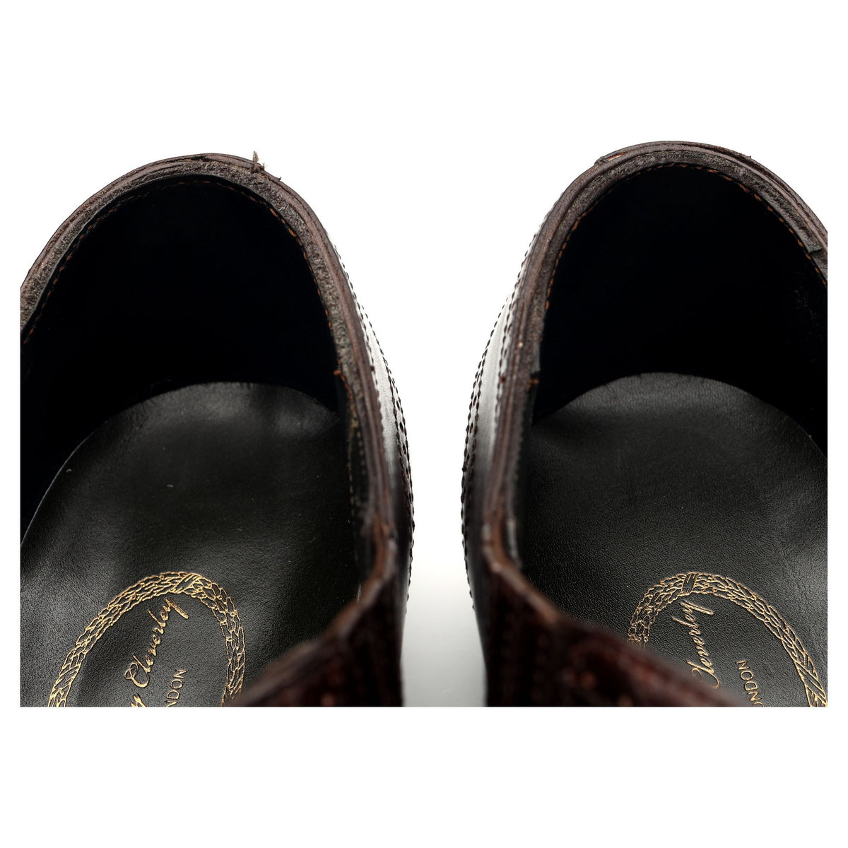 &#39;Churchill&#39; Brown Leather Lazyman Slip On UK 9 E