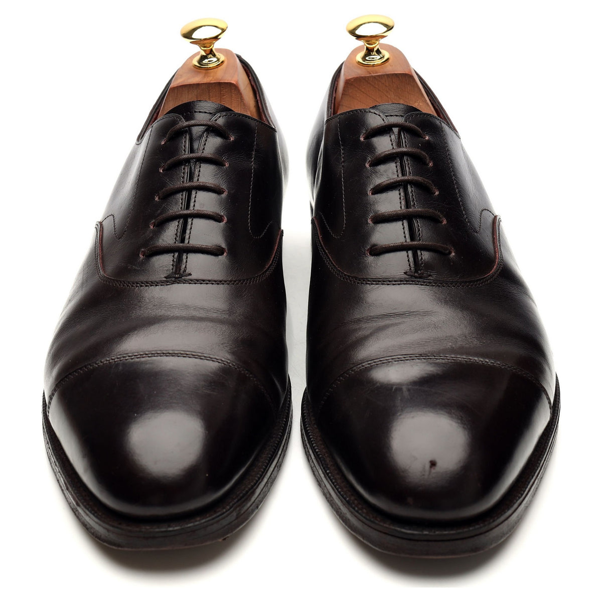 Kurt Geiger &#39;Chelsea&#39; Dark Brown Leather Oxford UK 9.5 E