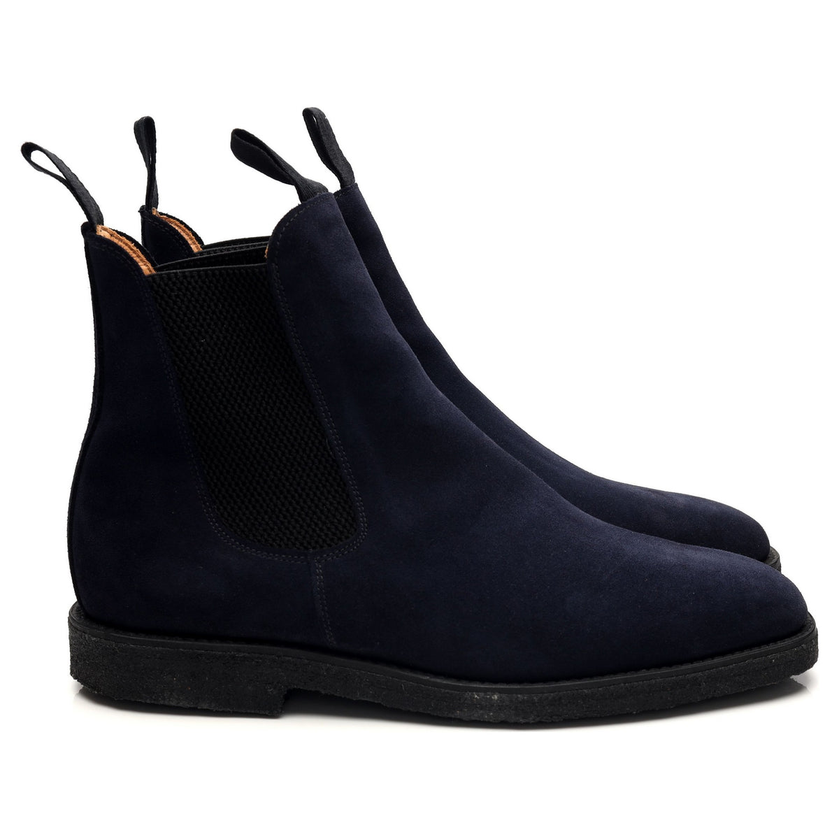 Navy Blue Suede Chukka Boots UK 8