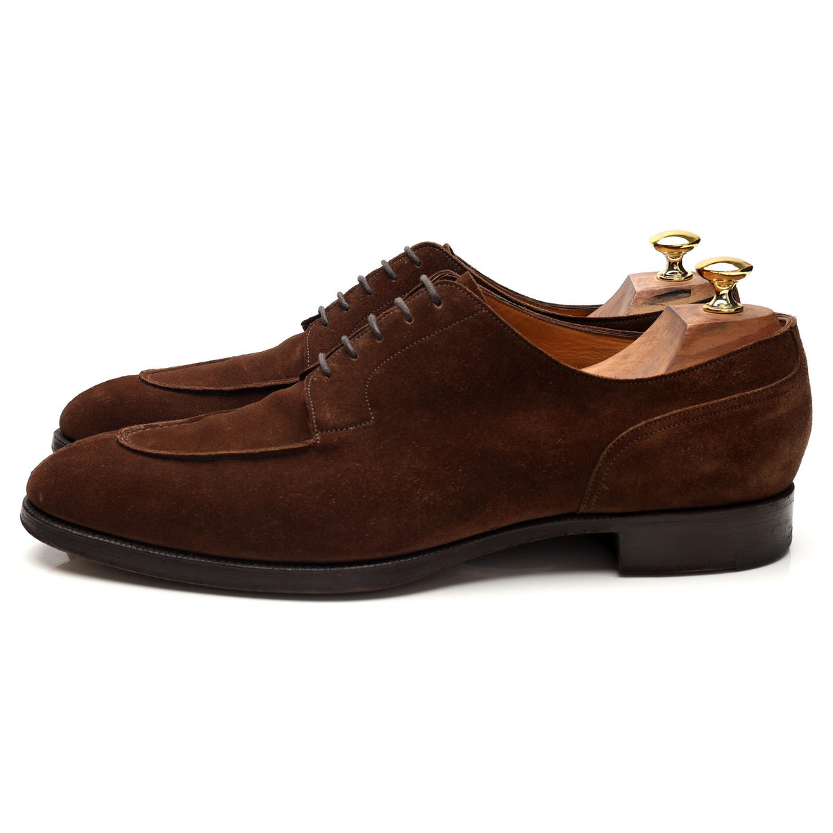 &#39;Keble&#39; Snuff Brown Suede Derby Split Toe UK 11 E