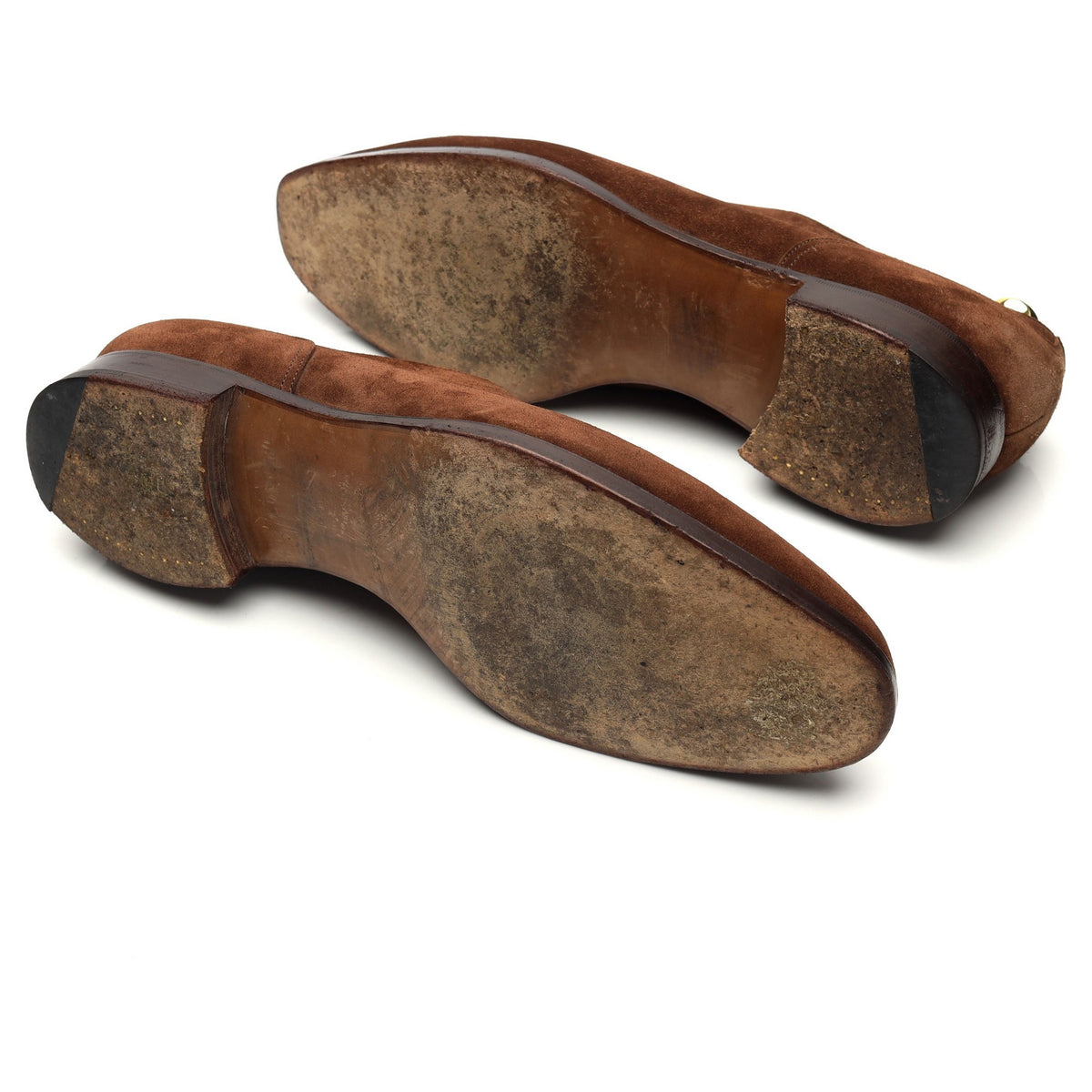 &#39;Keble&#39; Snuff Brown Suede Derby Split Toe UK 11 E