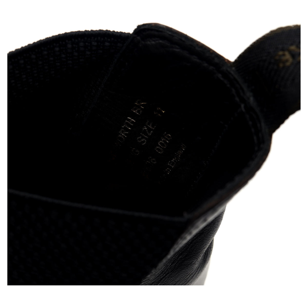1880 &#39;Chatsworth&#39; Black Leather Chelsea Boots UK 11 G