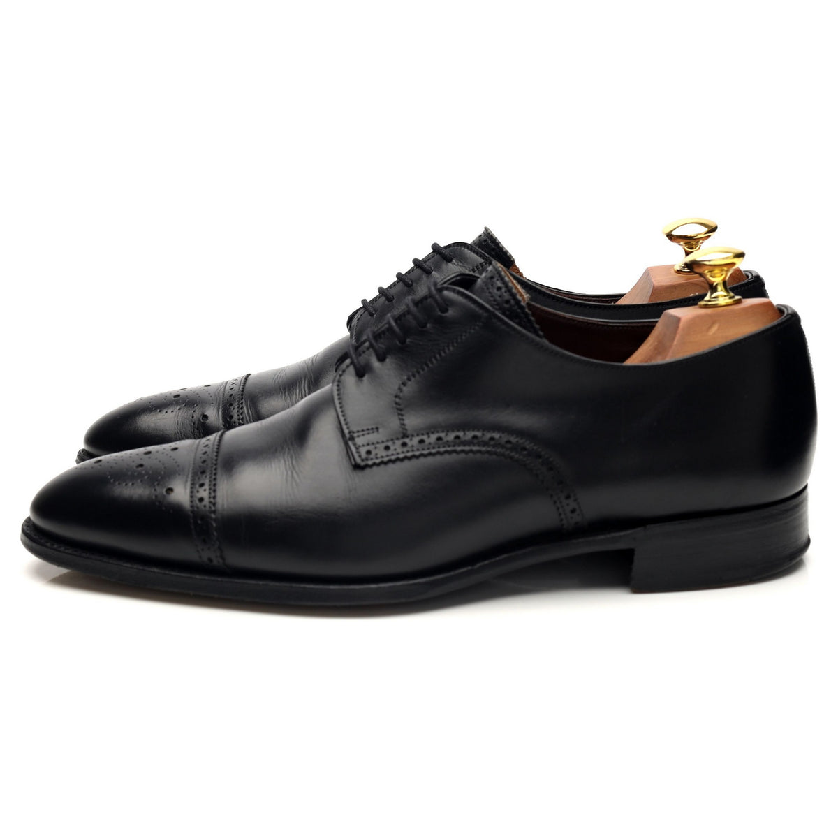 Imperial &#39;Osborne&#39; Black Leather Derby UK 8.5 F