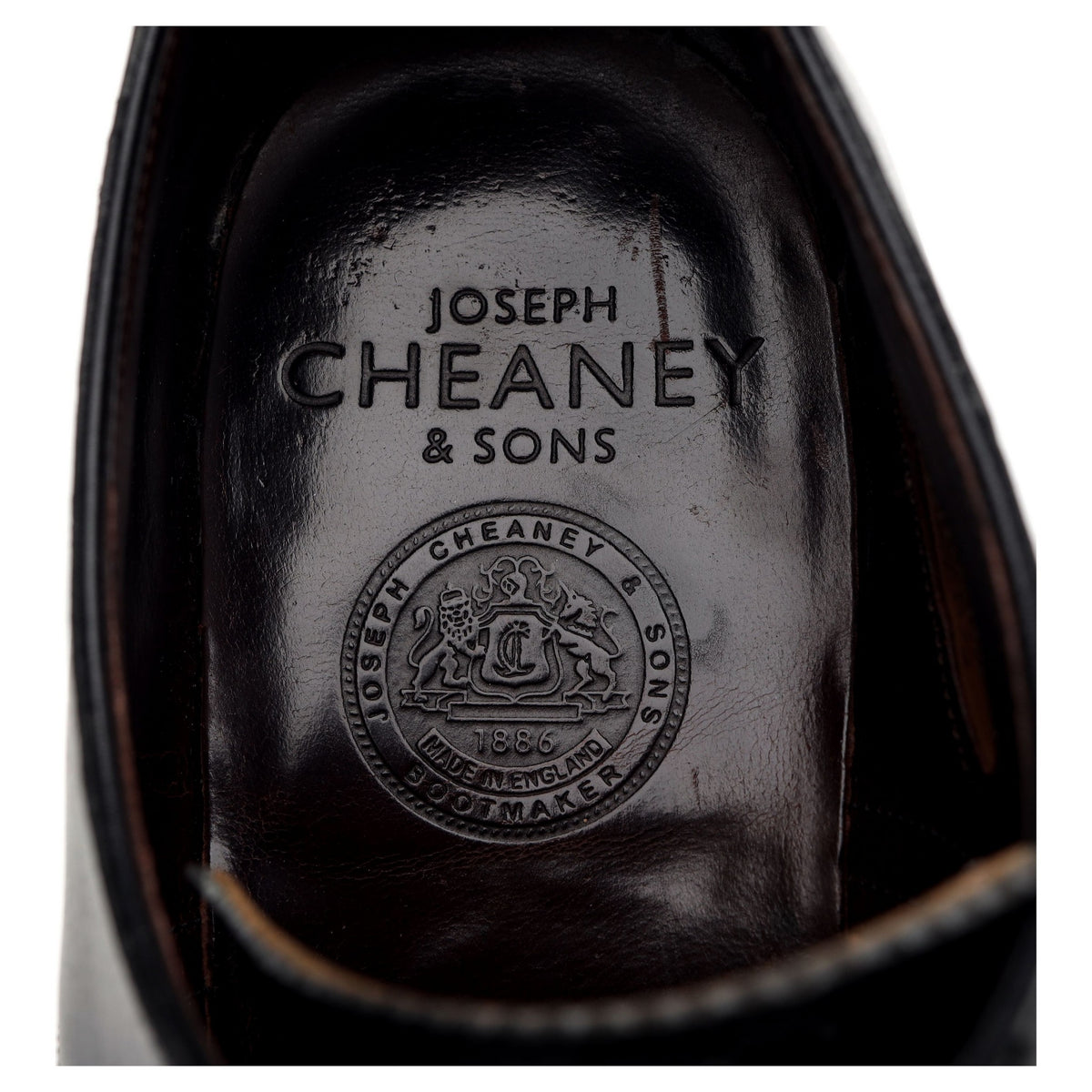 Imperial &#39;Osborne&#39; Black Leather Derby UK 8.5 F