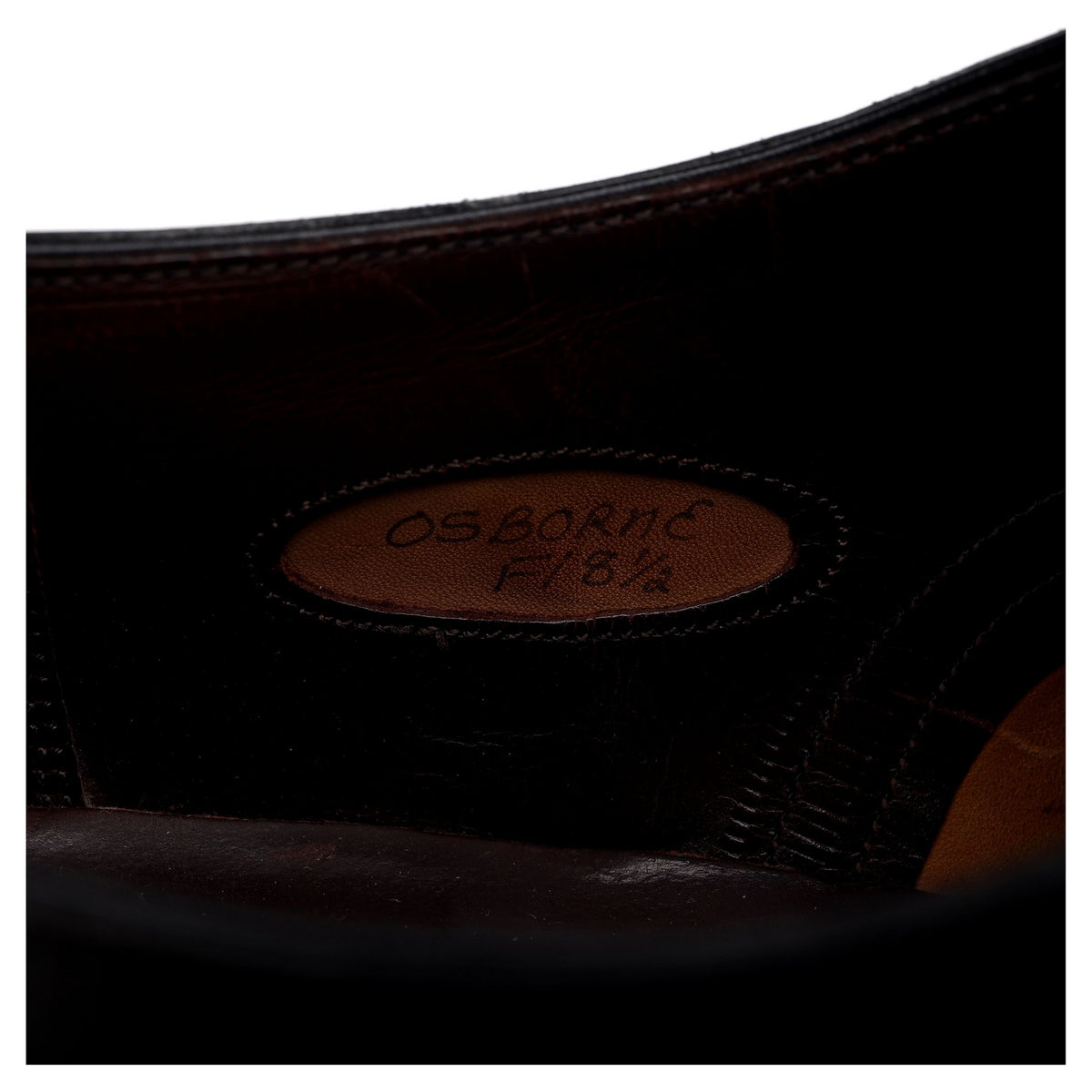 Imperial &#39;Osborne&#39; Black Leather Derby UK 8.5 F