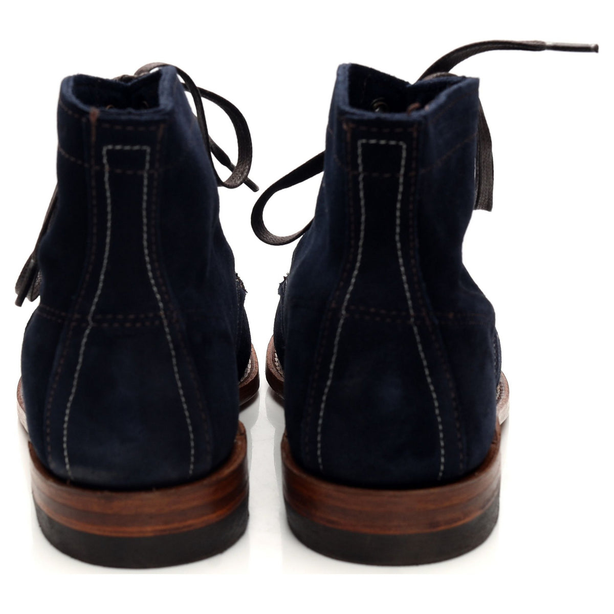 1000 Mile Navy Blue Suede Boots UK 7 US 8 D