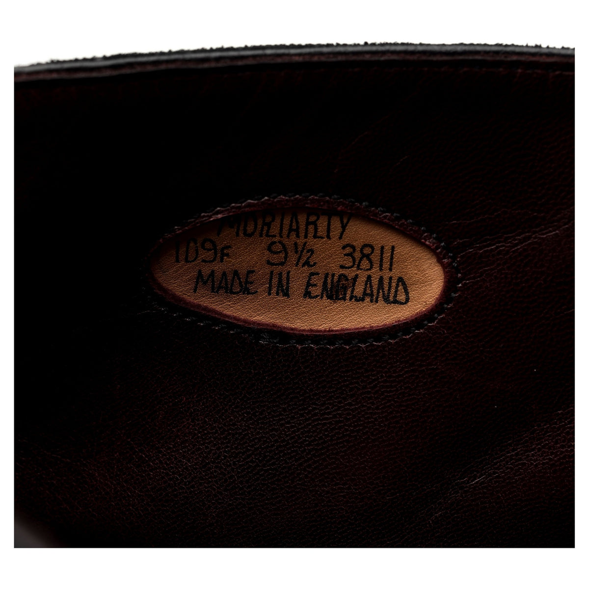 Herring &#39;Moriarty&#39; Black Leather Balmoral Boots UK 9.5 F