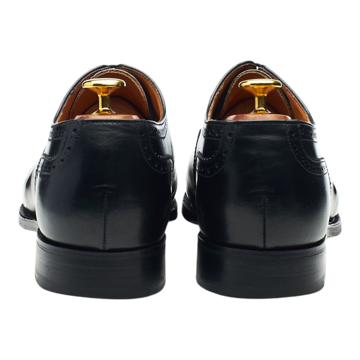 Peal & Co Black Leather Oxford Brogues UK 8 US 9 D