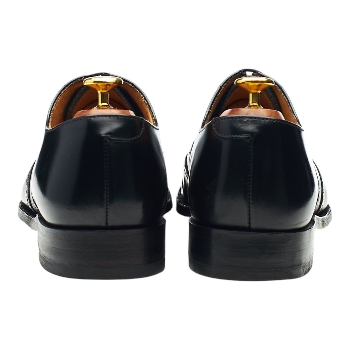 'Perth' Black Leather Oxford Brogues UK 8 G