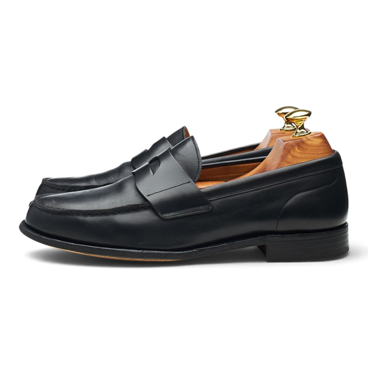 'Bristol 2' Black Leather Loafers UK 7 G