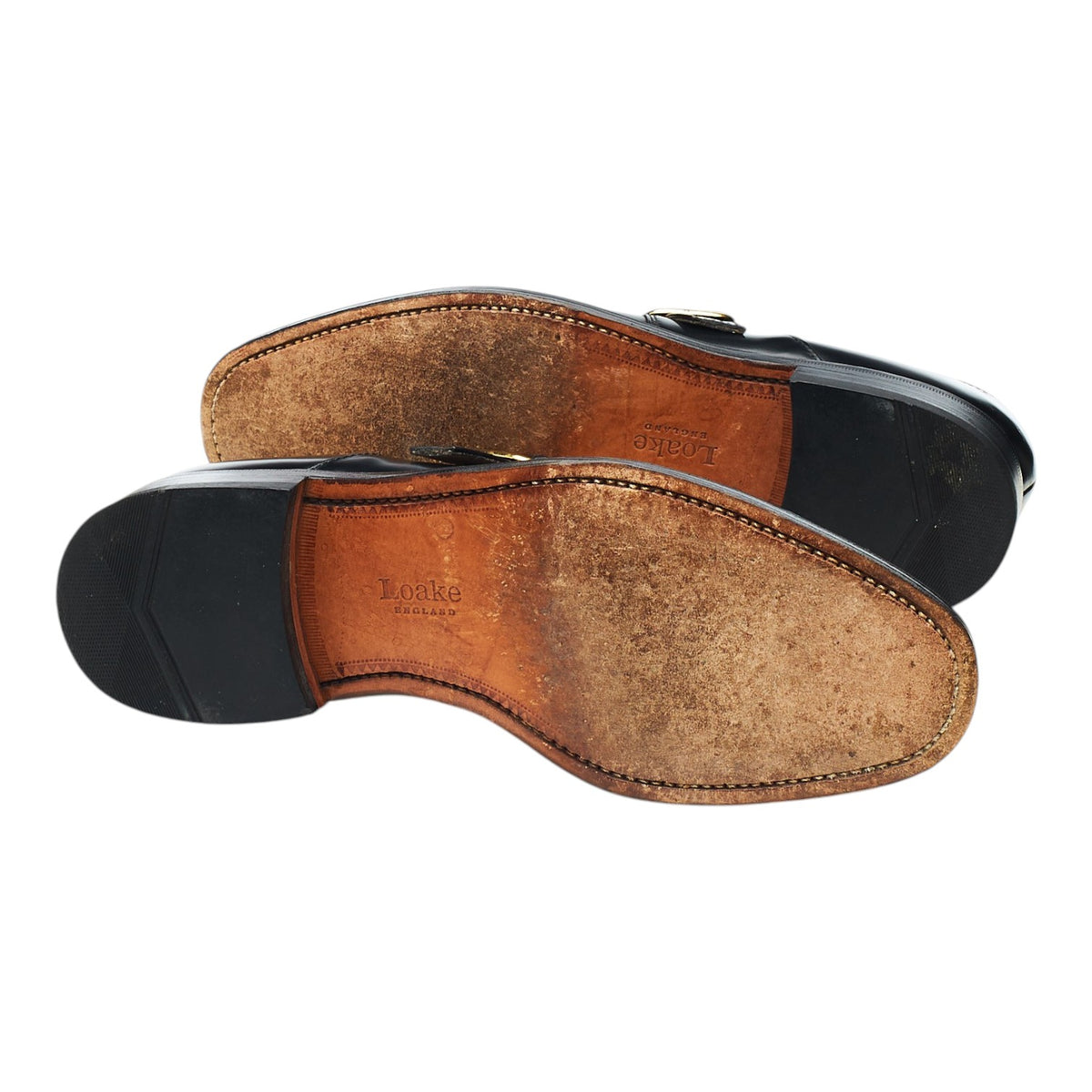 'Paisley' Black Leather Monk Strap UK 8 F