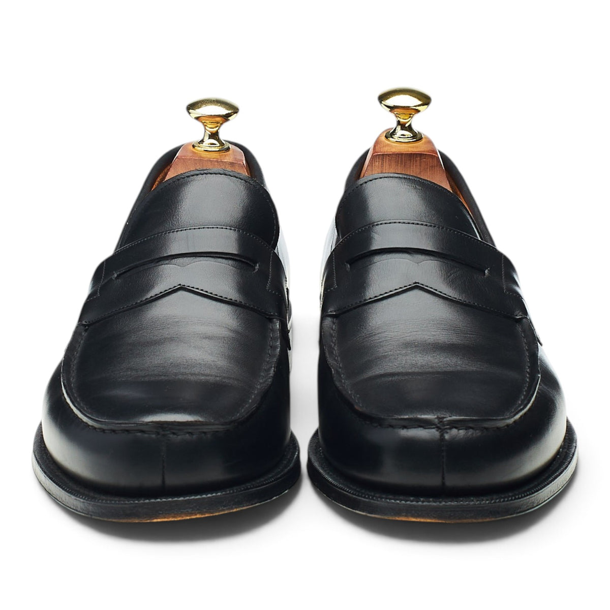 'Ashley' Black Leather Loafers UK 7 F