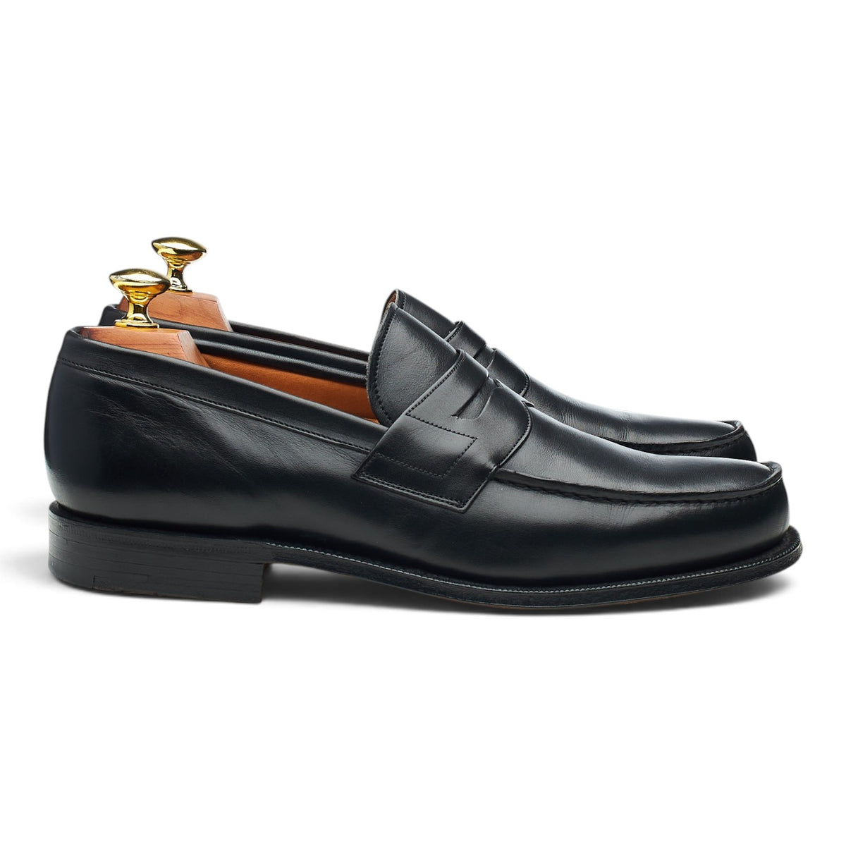 'Ashley' Black Leather Loafers UK 7 F
