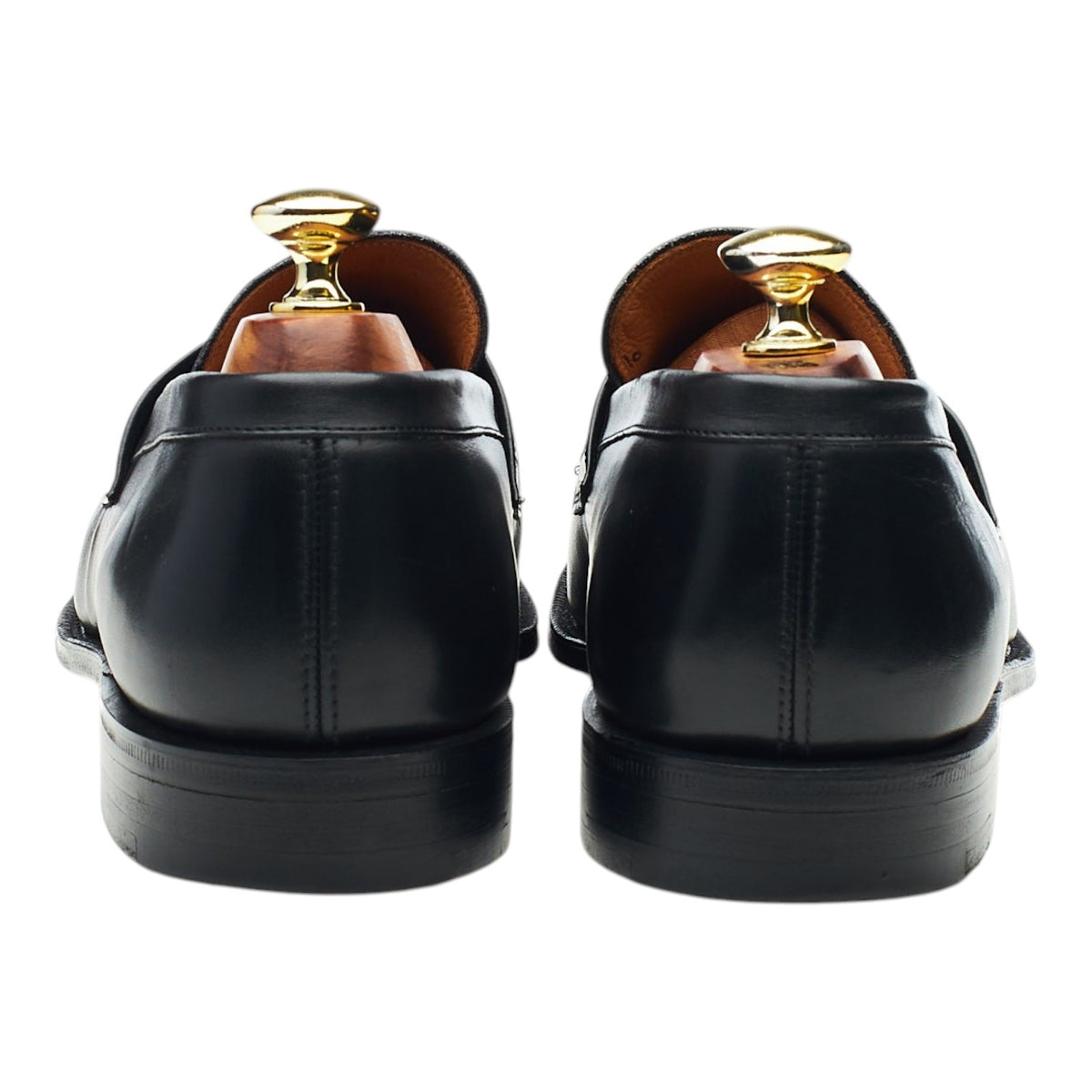 'Ashley' Black Leather Loafers UK 7 F