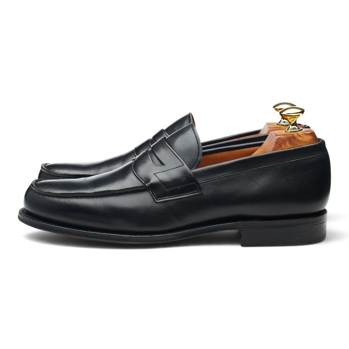'Ashley' Black Leather Loafers UK 7 F