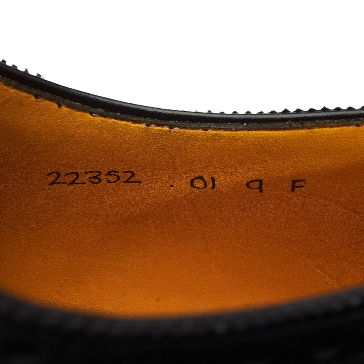 Vintage Black Leather Oxford Brogues UK 9 F