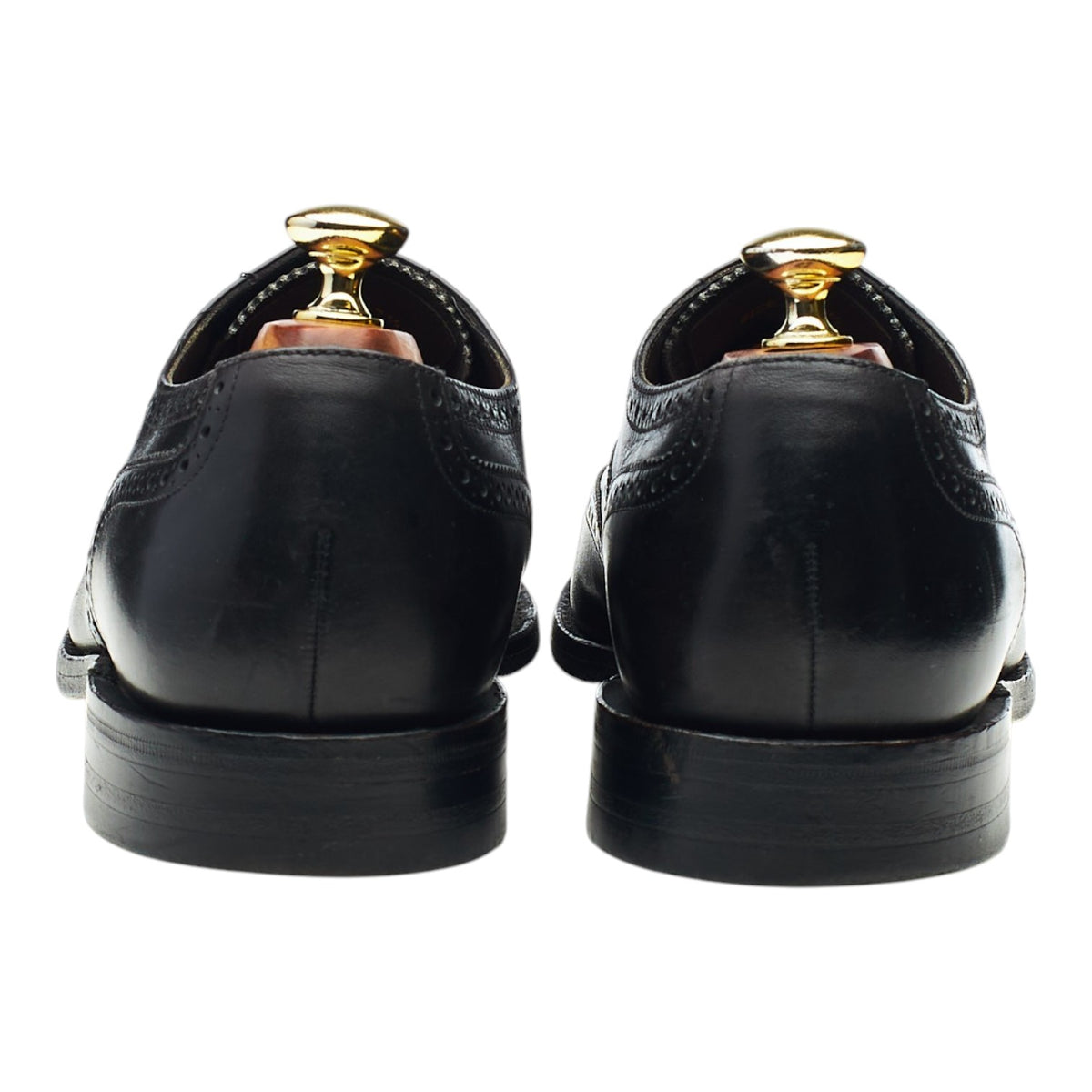 Herring 'Leamington' Black Leather Oxford Brogues UK 7.5 F