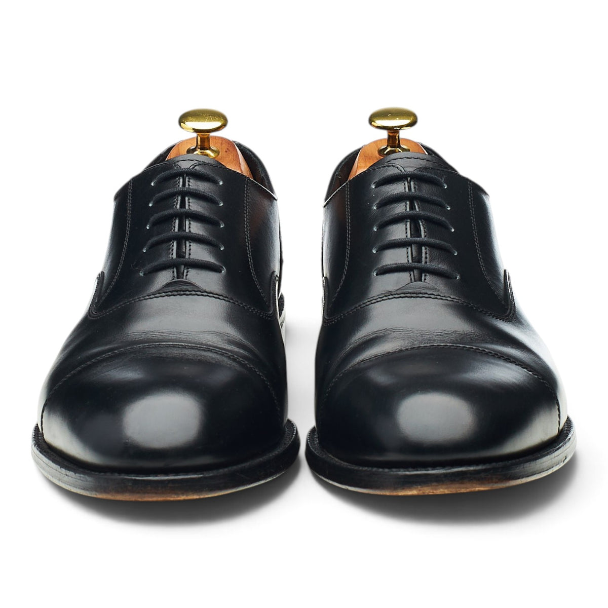 1880 'Stonegate' Black Leather Oxford UK 8 F