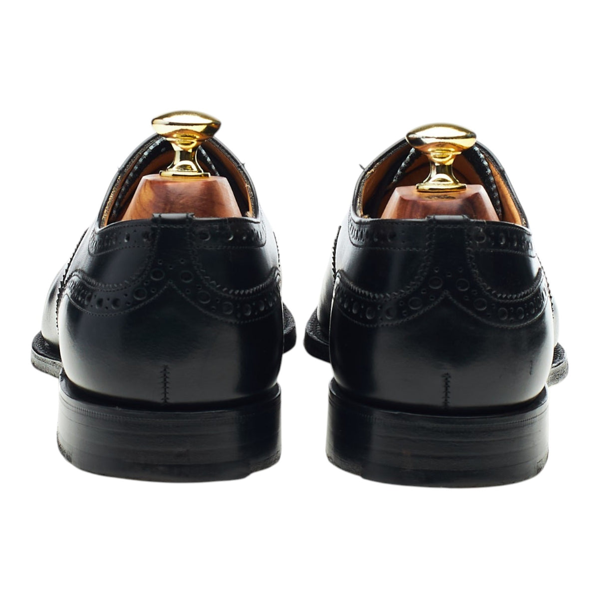 'Diplomat' Black Leather Oxford Brogues UK 7 F