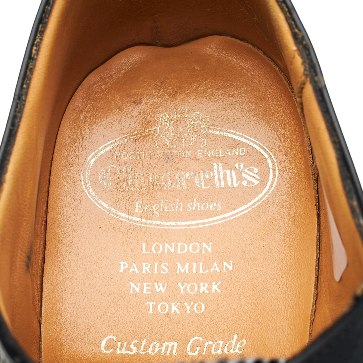 'Diplomat' Black Leather Oxford Brogues UK 7 F
