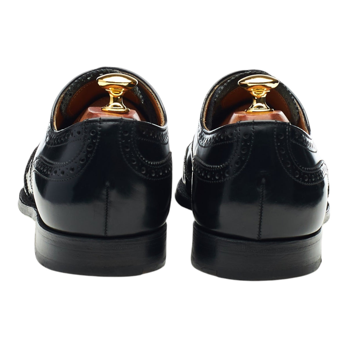 'Lambeth' Black Leather Oxford Brogues UK 9 F