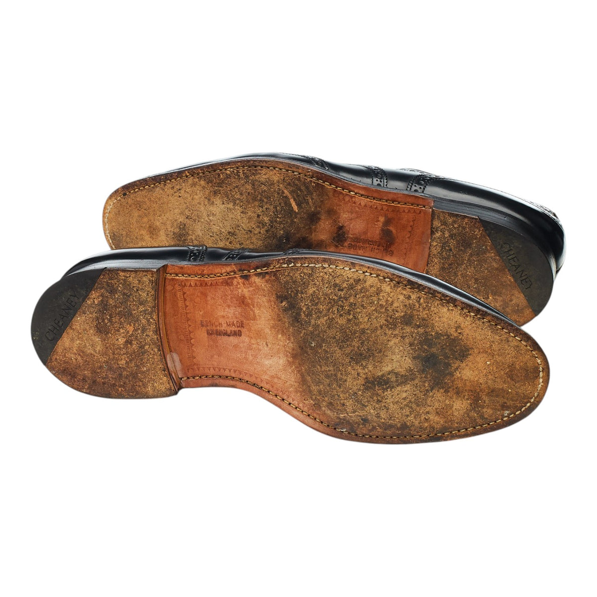'Lambeth' Black Leather Oxford Brogues UK 9 F