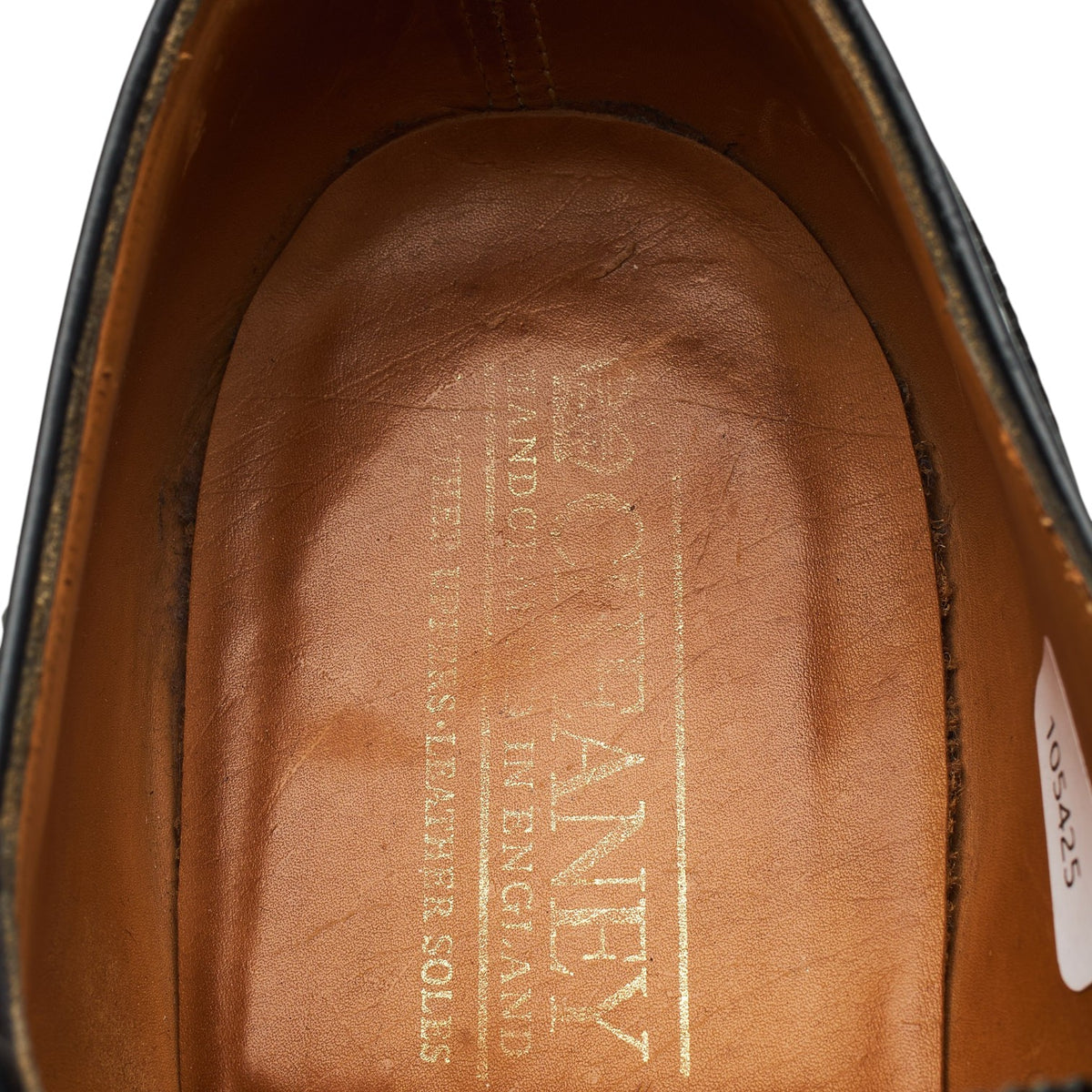 'Lambeth' Black Leather Oxford Brogues UK 9 F