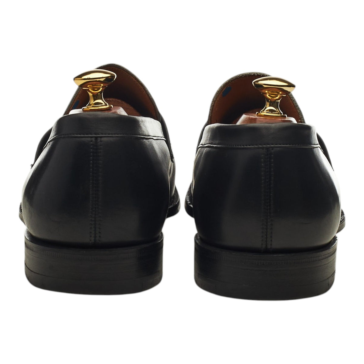 'Bentley' Black White Leather Loafers UK 9.5 F