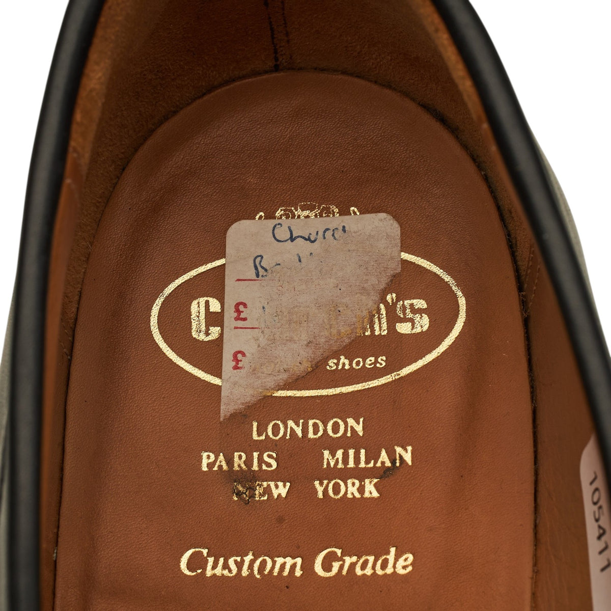 'Bentley' Black White Leather Loafers UK 9.5 F