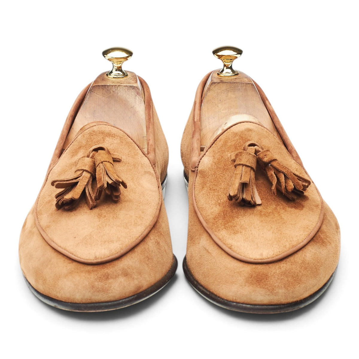 'Sagan Classic' Tan Brown Suede Tassel Loafer UK 11 / UK 11.5