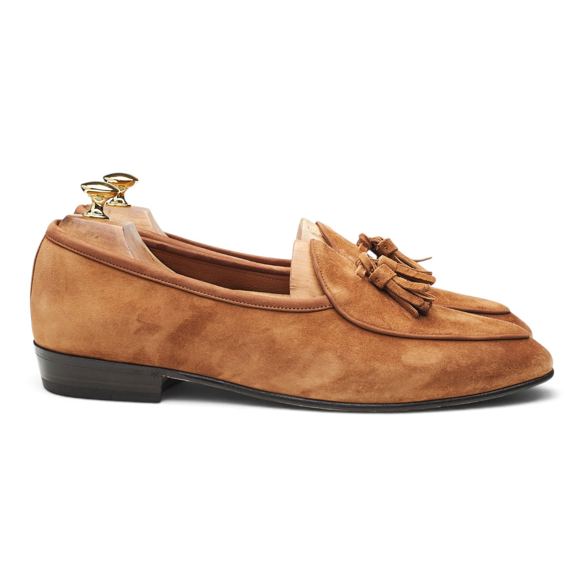 'Sagan Classic' Tan Brown Suede Tassel Loafer UK 11 / UK 11.5