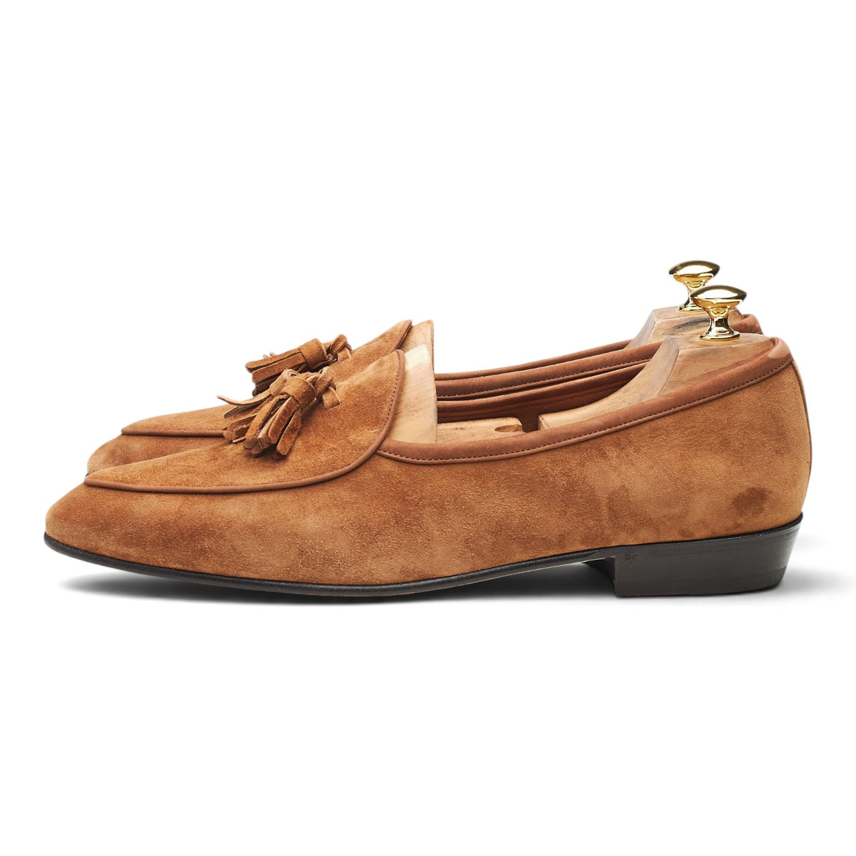 'Sagan Classic' Tan Brown Suede Tassel Loafer UK 11 / UK 11.5